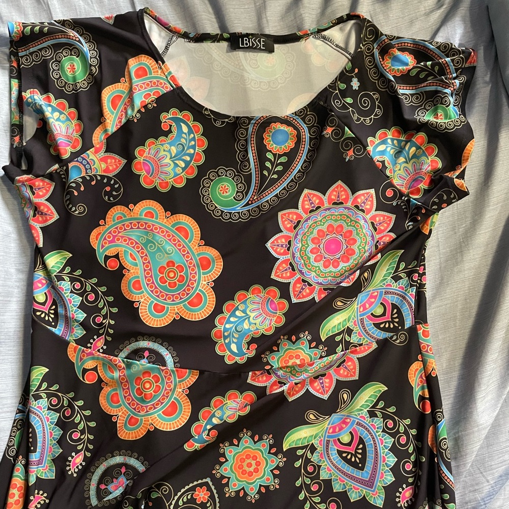 XL Large paisley print dress